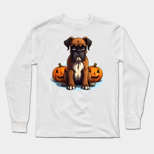 Halloween Boxer Dog #1 Long Sleeve T-Shirt